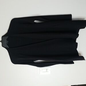 Worthington womens open front sweater black